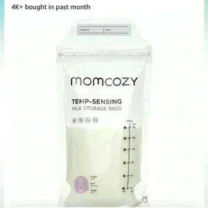 NIP SEALED Momcozy Breastmilk Storage Bags, Temp-Sense50 in a box, set of 4 box